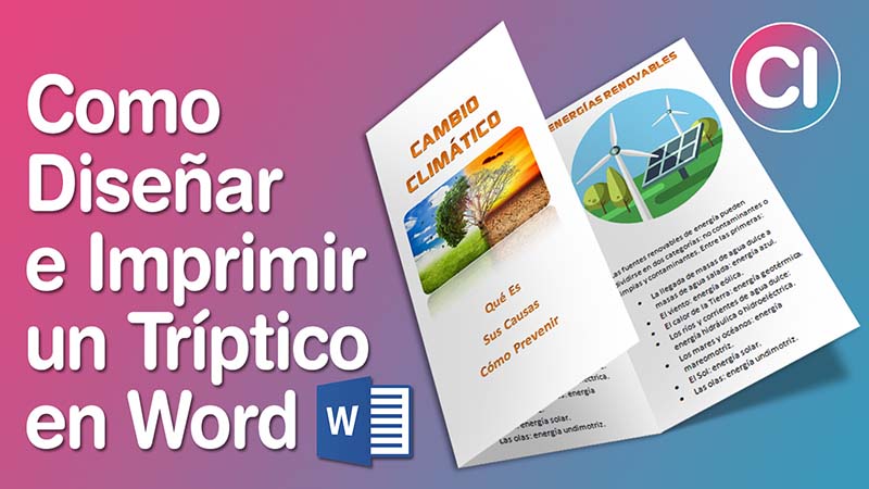 Como Diseñar e Imprimir un Tríptico Básico en Word 2010 – Tríptico, Brochure, Folleto